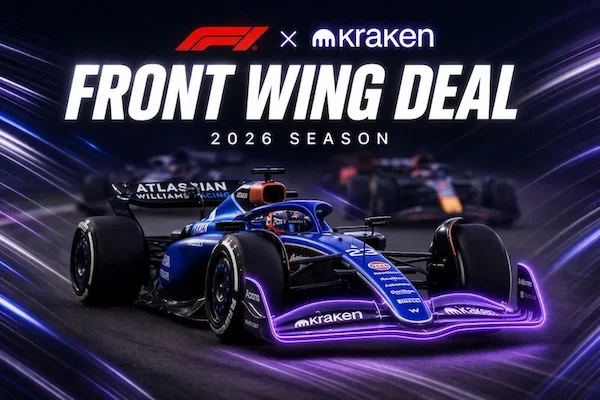 Kraken and Atlassian Williams Formula 1 partnership racing artwork
